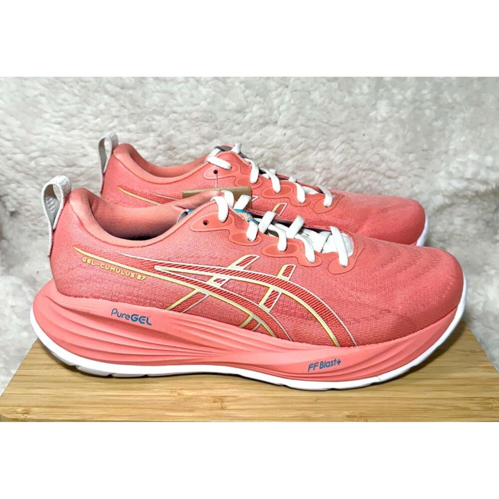 ASICS Gel-Cumulus 27 Women’s Running Shoes Size 10 Guava Lime Green NEW - Picture 3 of 8